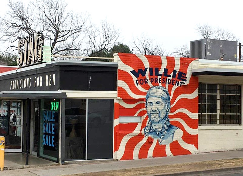 Willie Nelson - Willie For President Mural