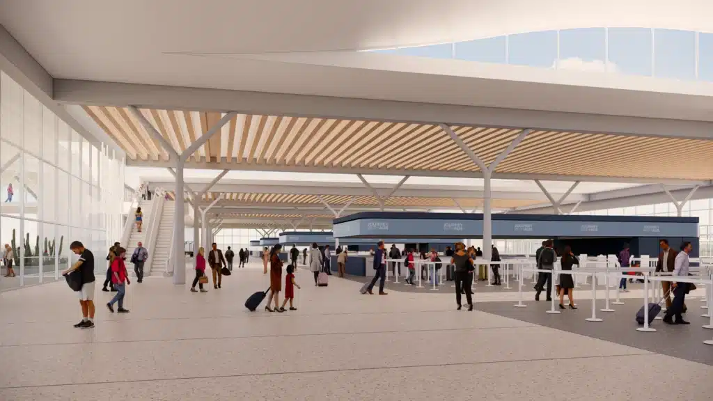 image of check in hall at ABIA