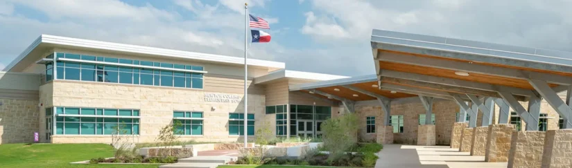 Newton Collins Elementary School on-site in Easton Park.